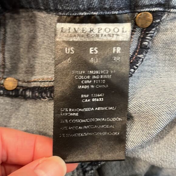 LIVERPOOL The Skinny Leg Pull On Jeggings Size 6 - Picture 9 of 10